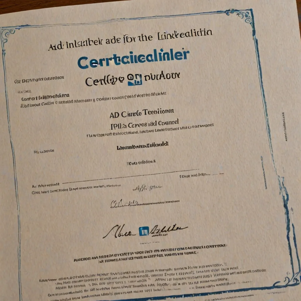 Jak dodać certyfikat na LinkedIn?