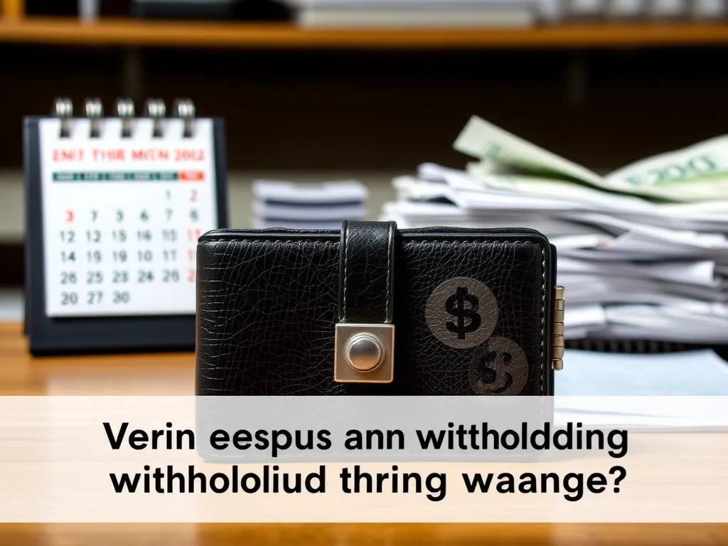 Kiedy pracodawca może nie wypłacić wynagrodzenia?