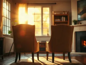 Kalkulator, monety i wykres wzrostu na laptopie symbolizujące analizę wartości rynkowej pracownika w biurowym otoczeniu.